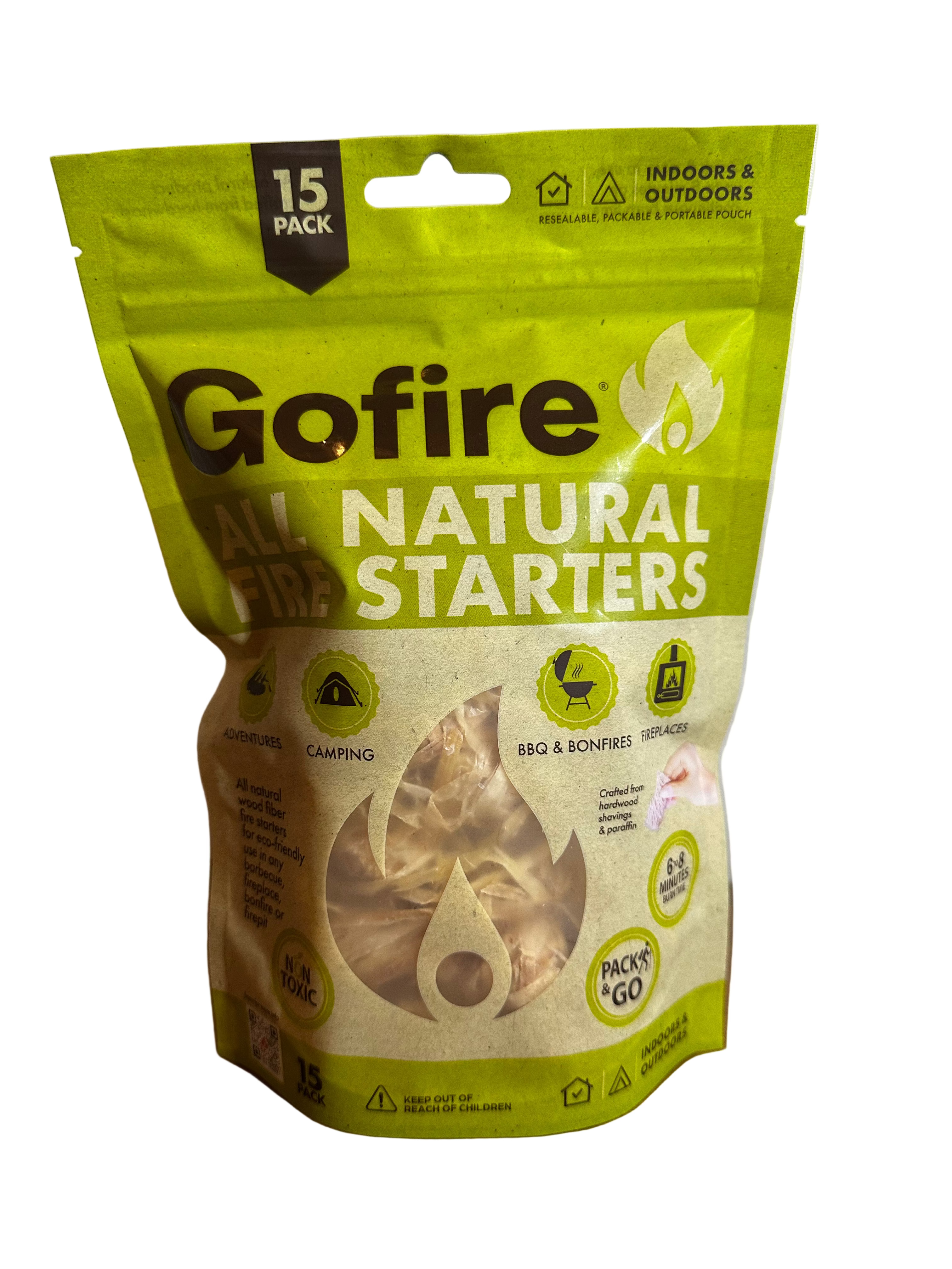 Gofire All-Natural Fire Starters – 15 Pack