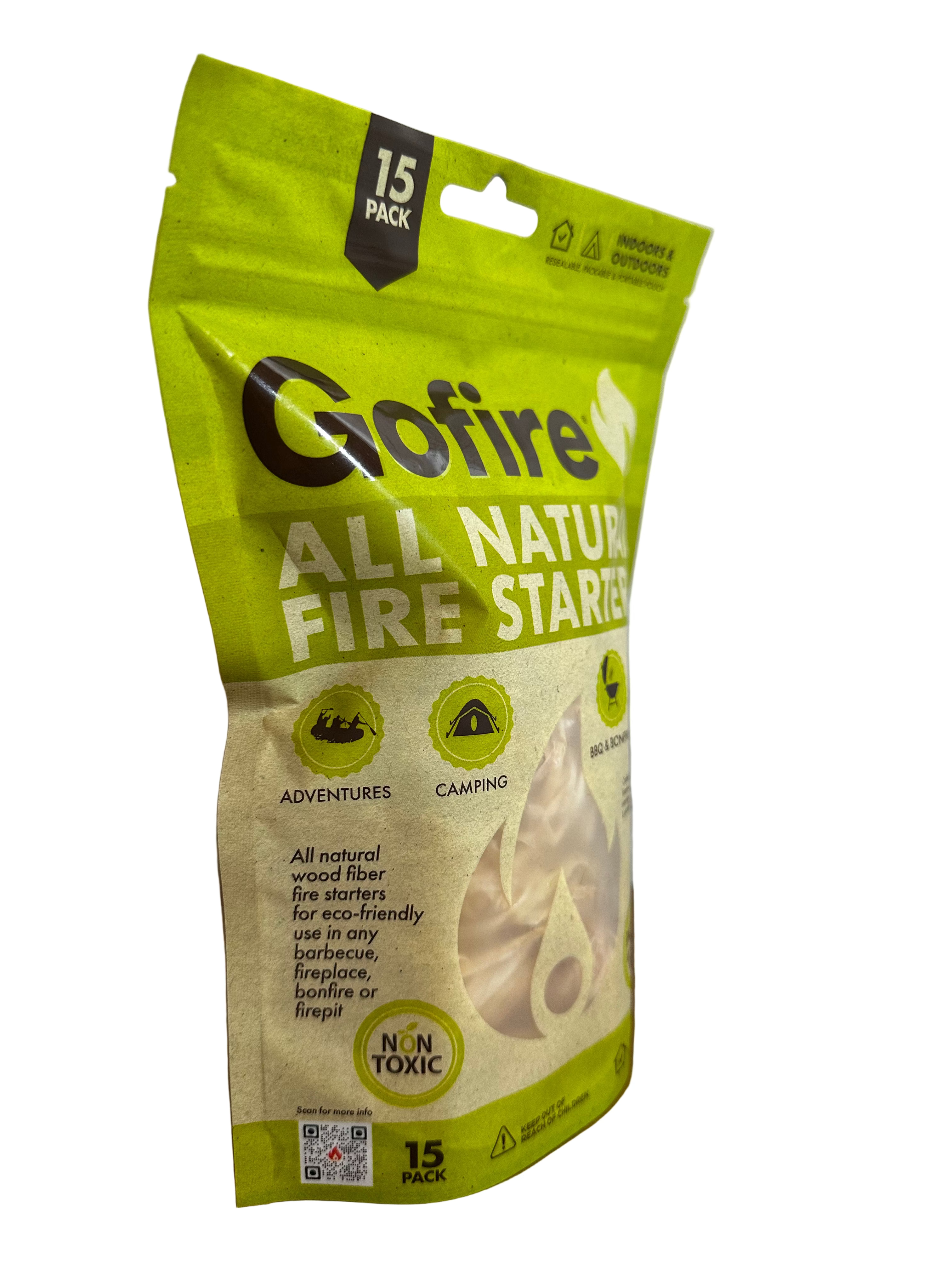 Gofire All-Natural Fire Starters – 15 Pack