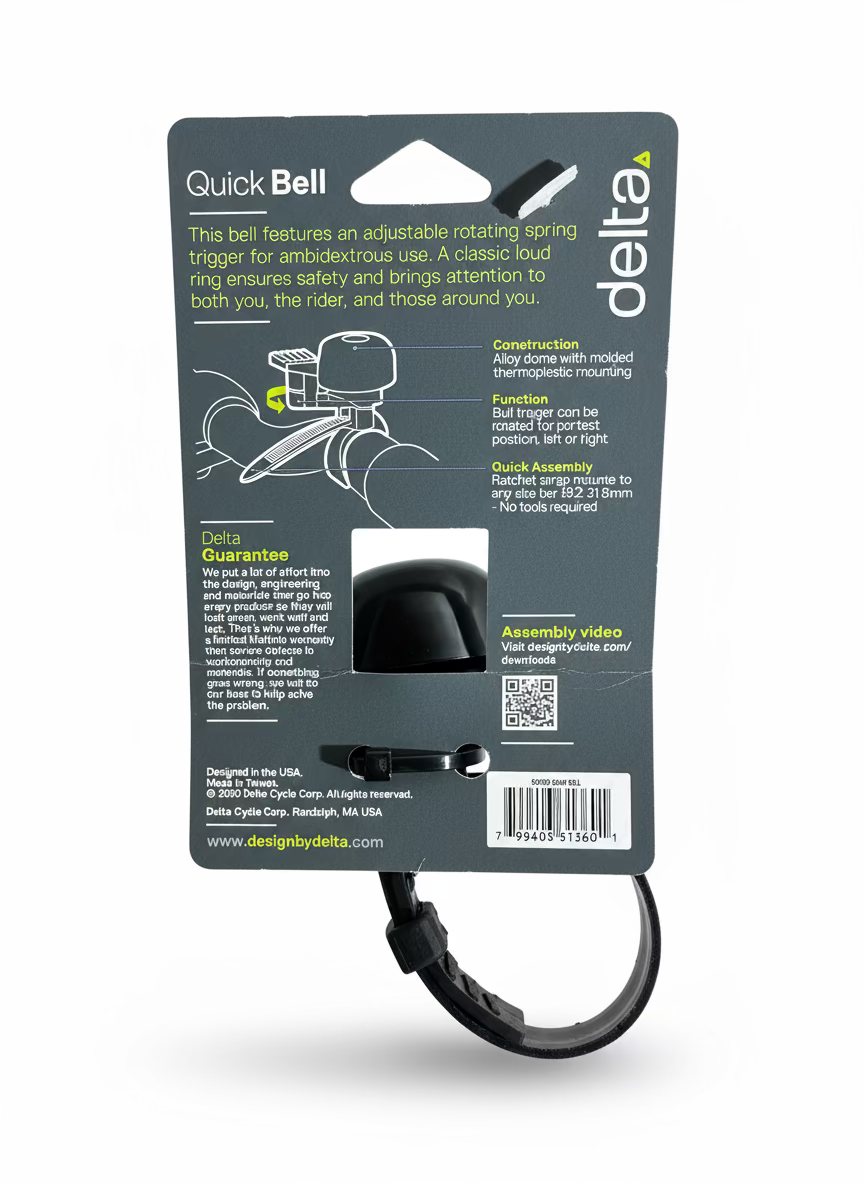 Delta Quick Bell – Rotating Bike Bell