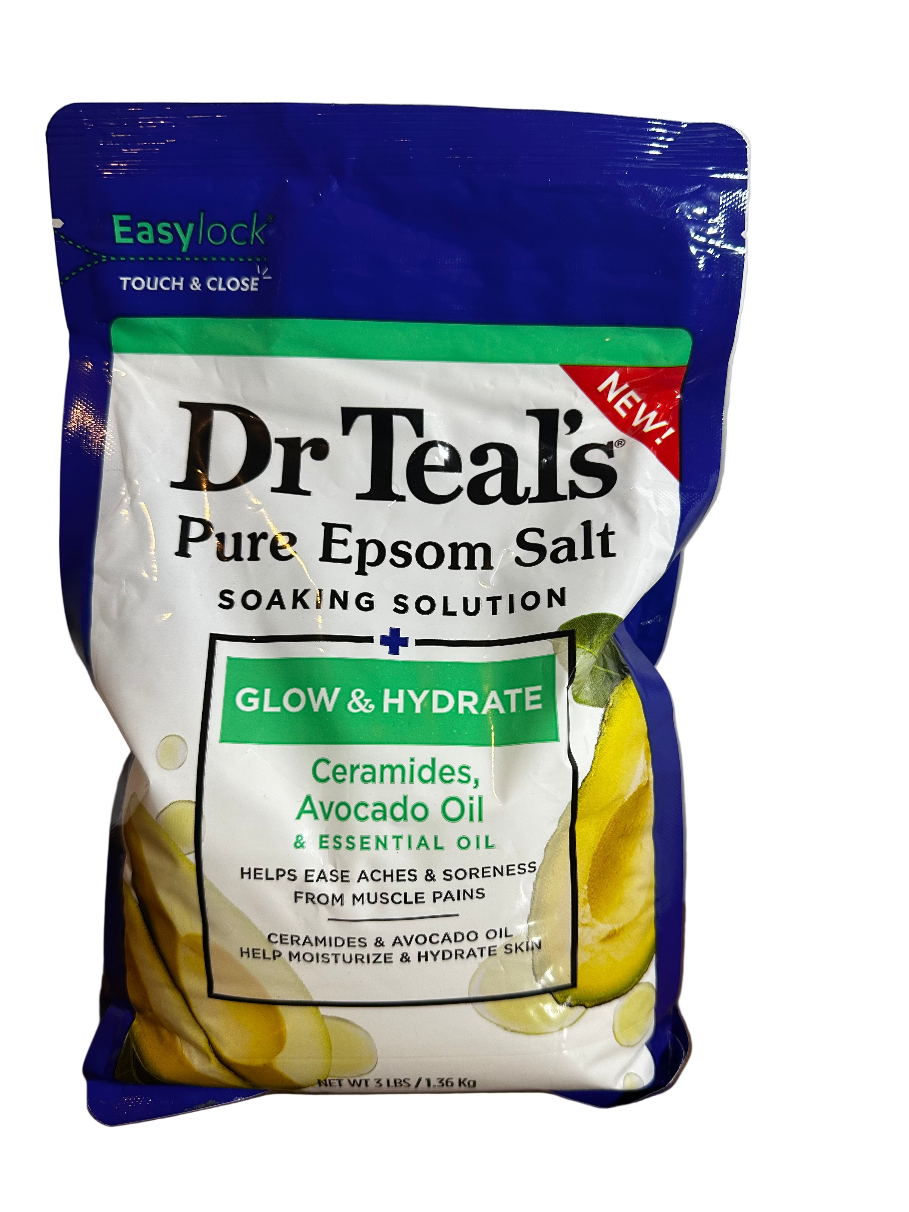 Dr Teal’s Pure Epsom Salt – Glow & Hydrate (3 lbs)