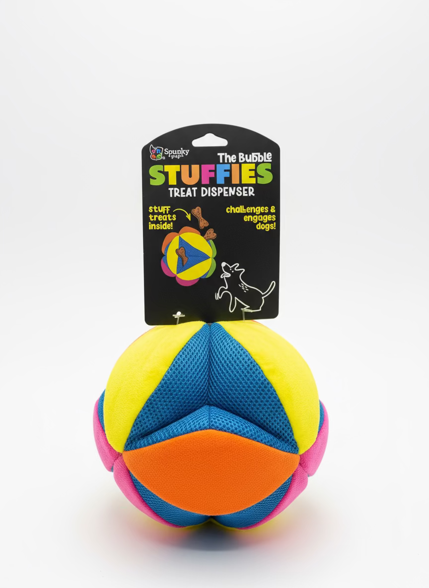 Spunky Pup Bubble Stuffies Treat Dispenser