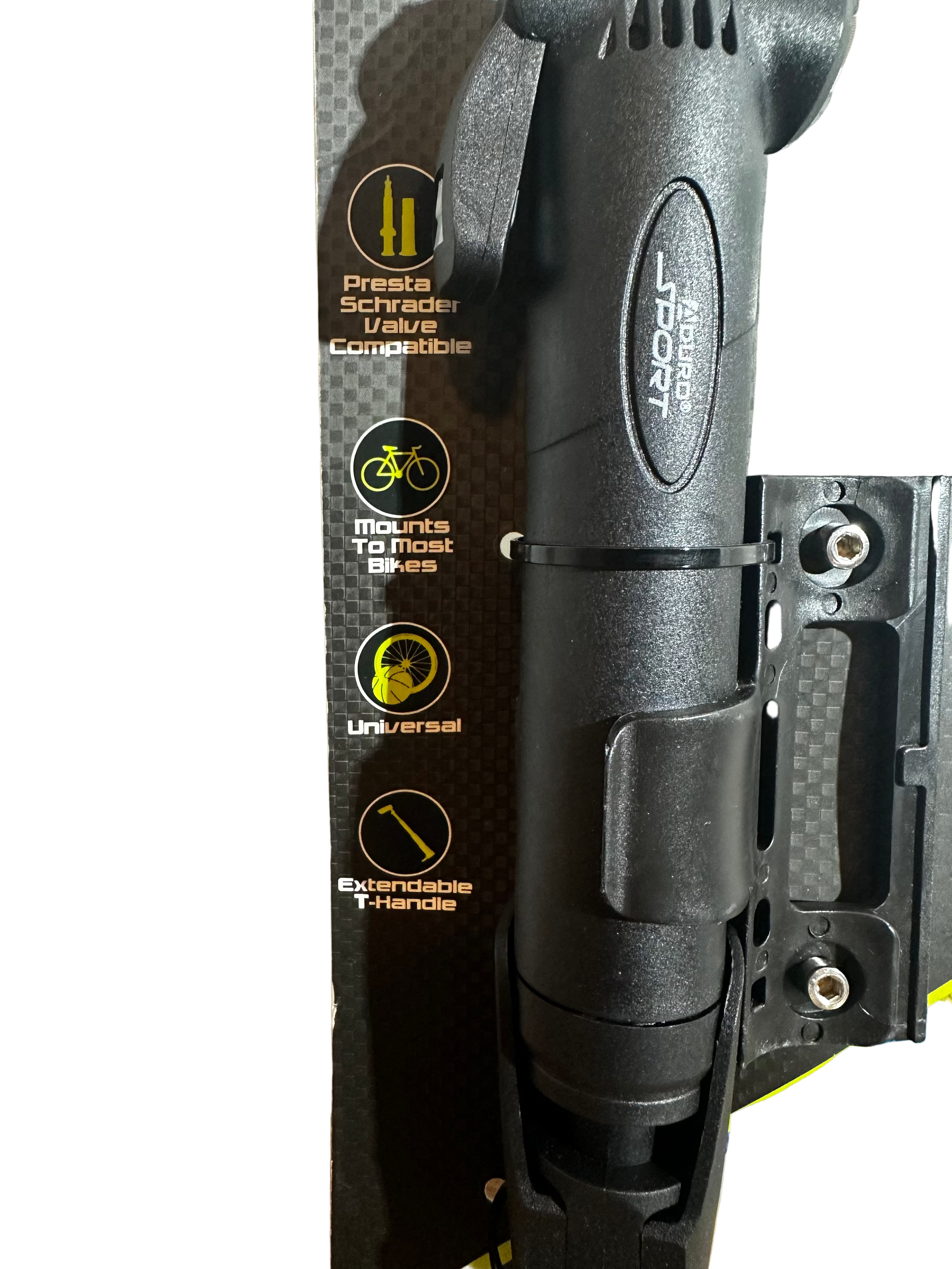 Aduro Sport Cycle Mini High-Pressure Bike Pump with Mount