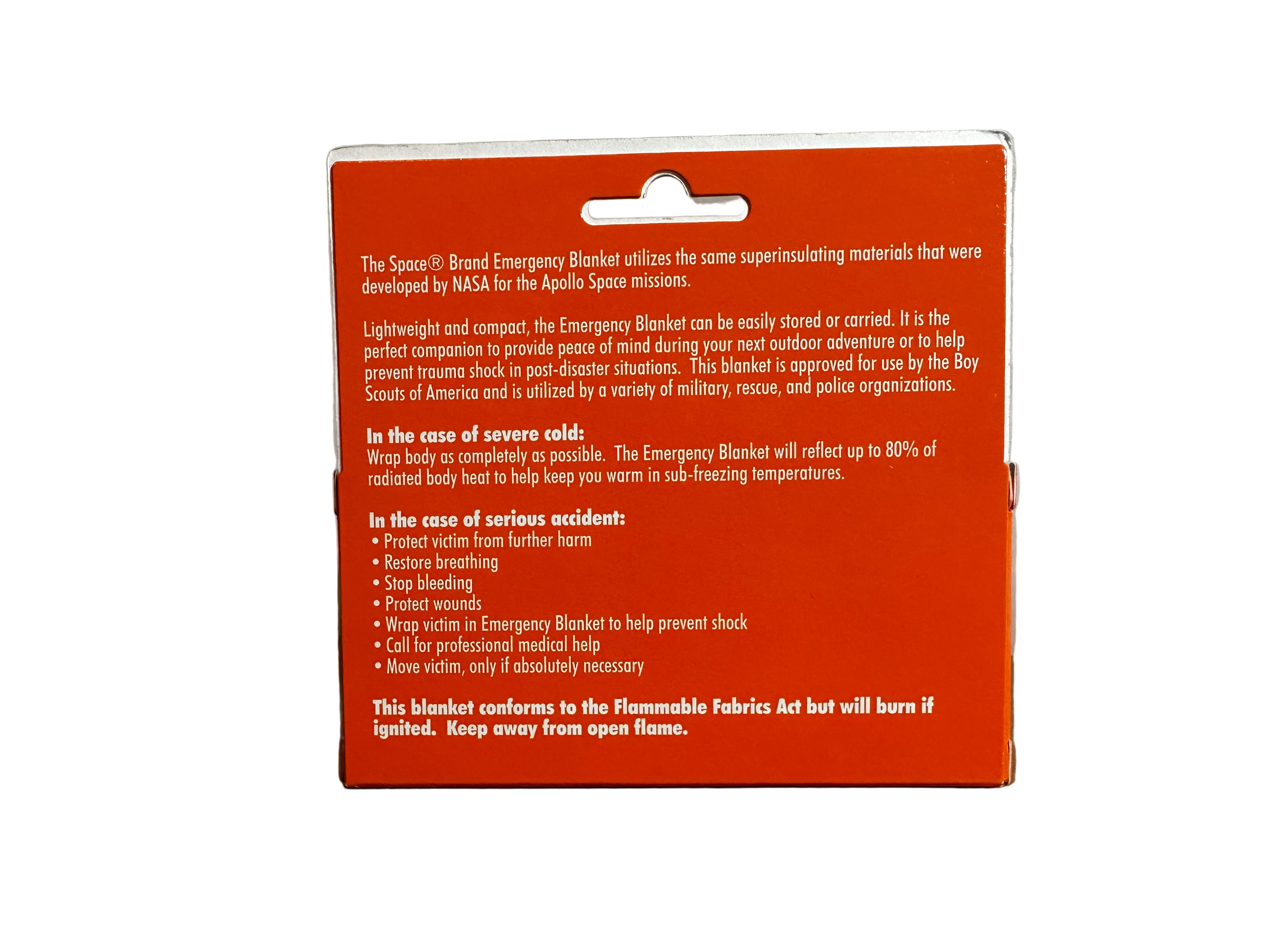 Space Brand Emergency Thermal Blanket – First-Aid Survival Blanket