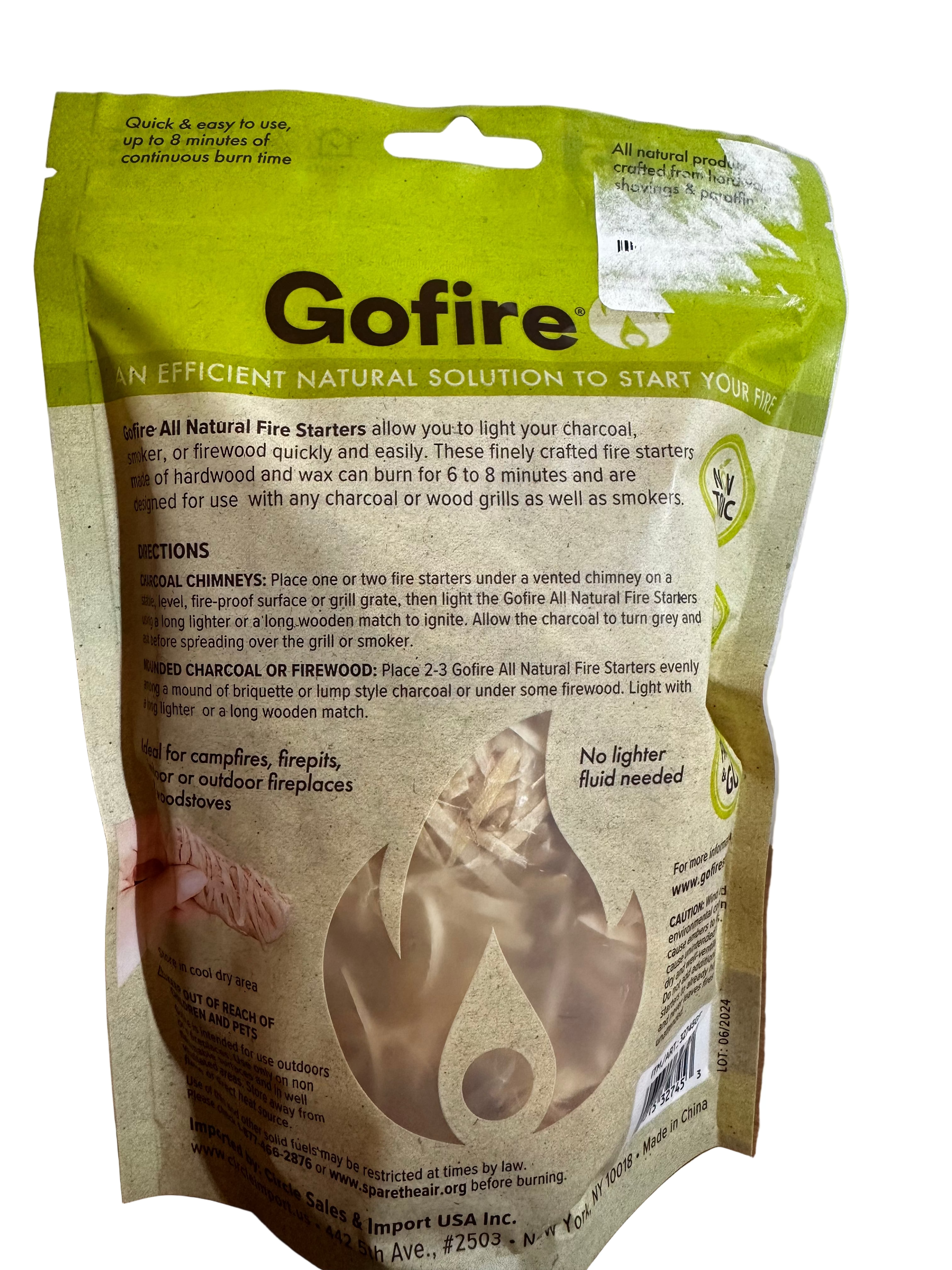 Gofire All-Natural Fire Starters – 15 Pack