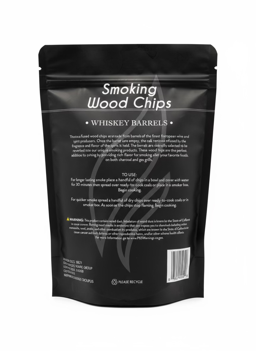 Charcoal Companion Smoking Wood Chips – Whiskey Barrel (300g)