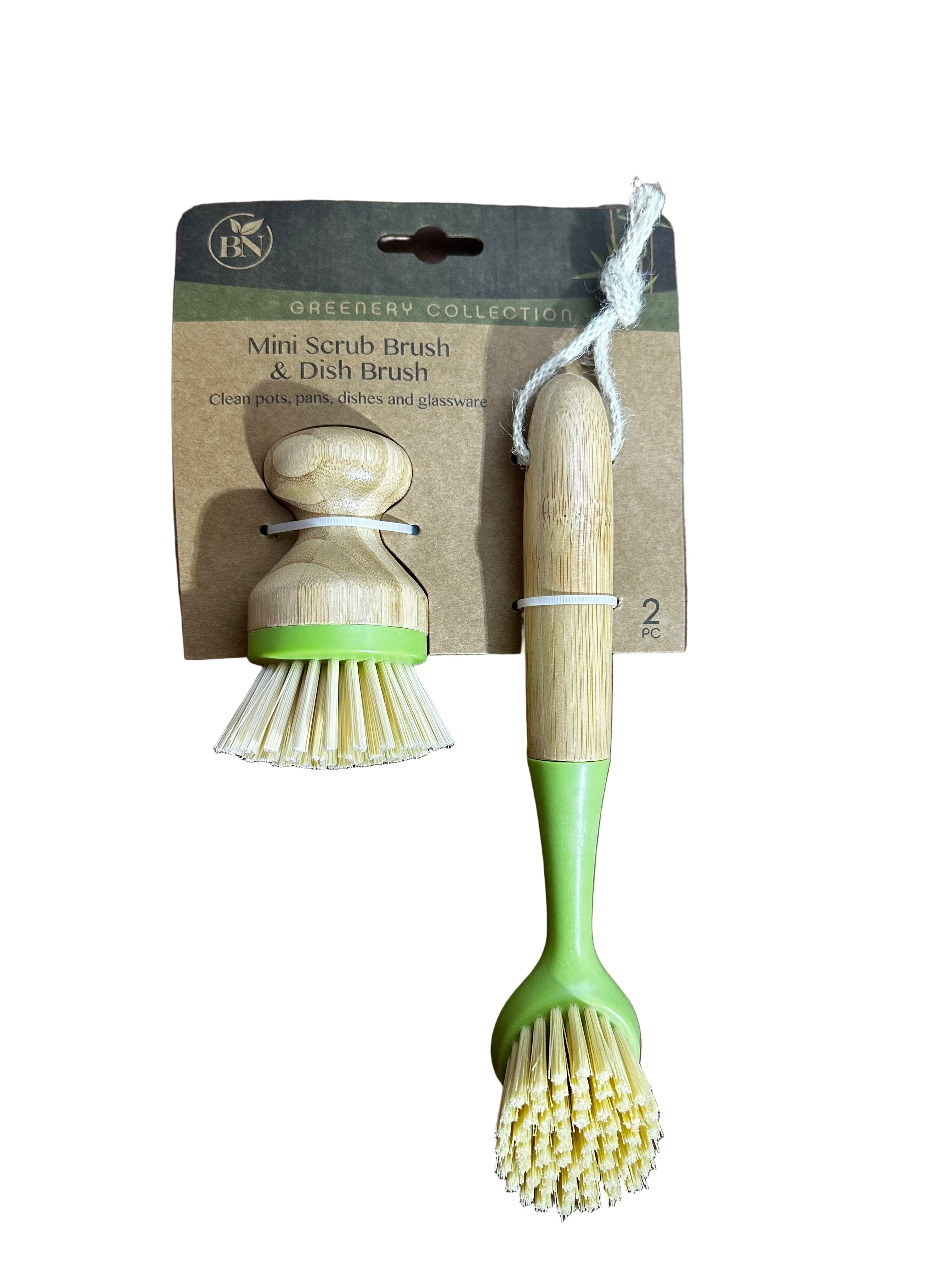 Mini Scrub Brush & Dish Brush – 2-Piece Set