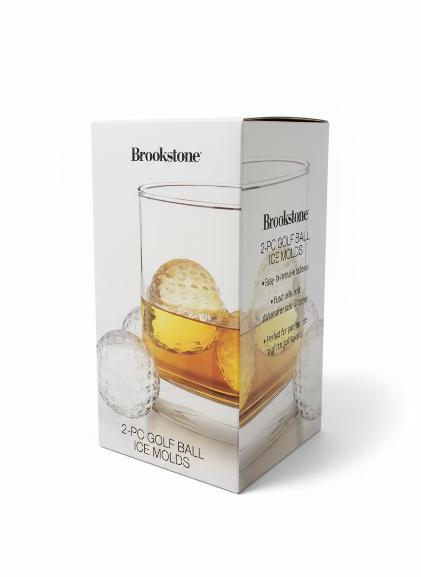 Brookstone – 2-Piece Golf Ball Ice Molds
