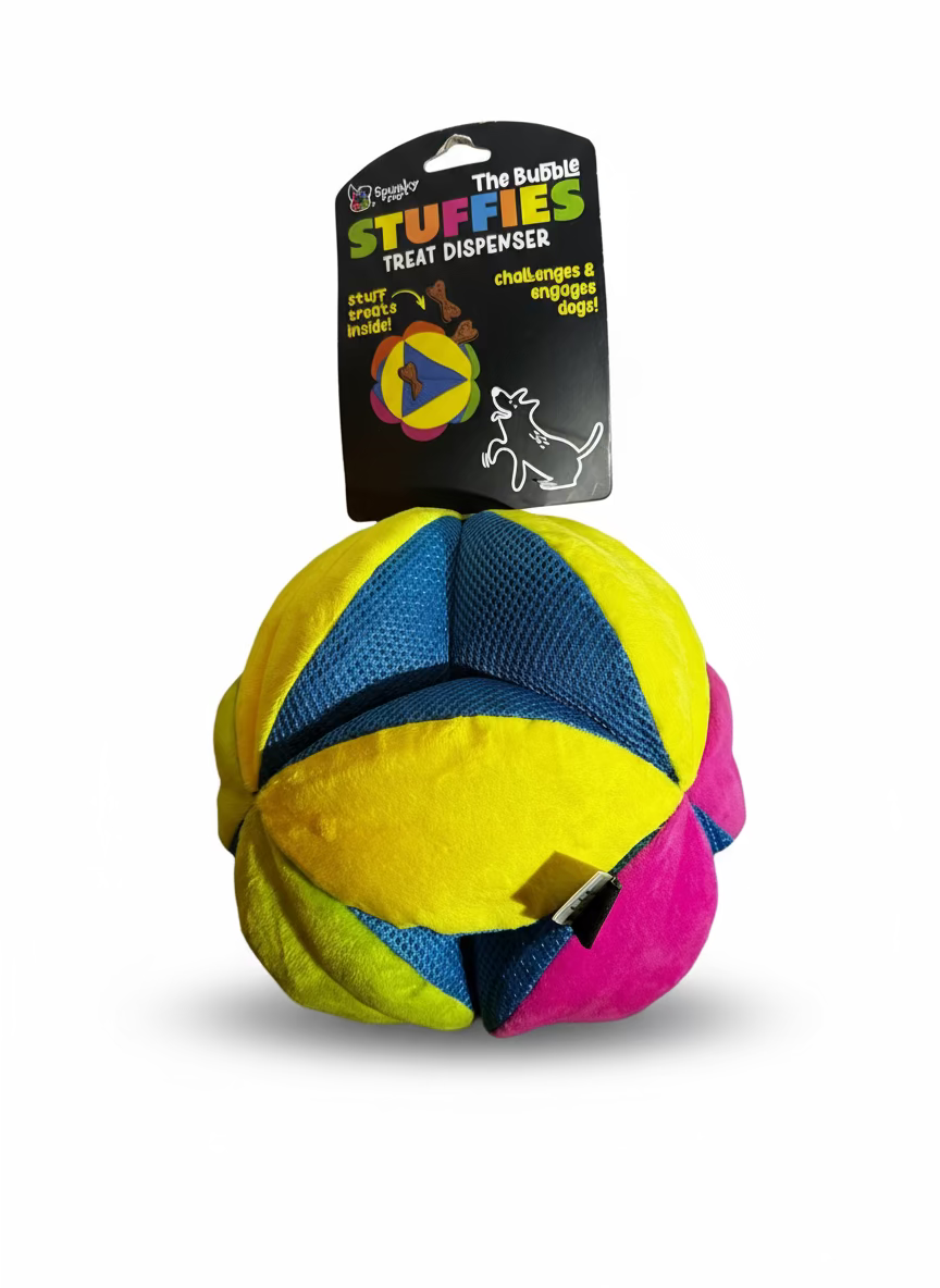 Spunky Pup Bubble Stuffies Treat Dispenser