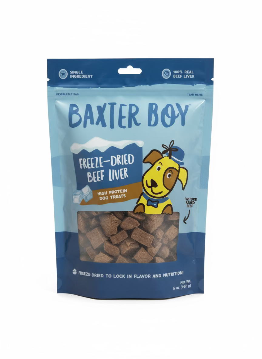 Baxter Boy Freeze-Dried Beef Liver Dog Treats