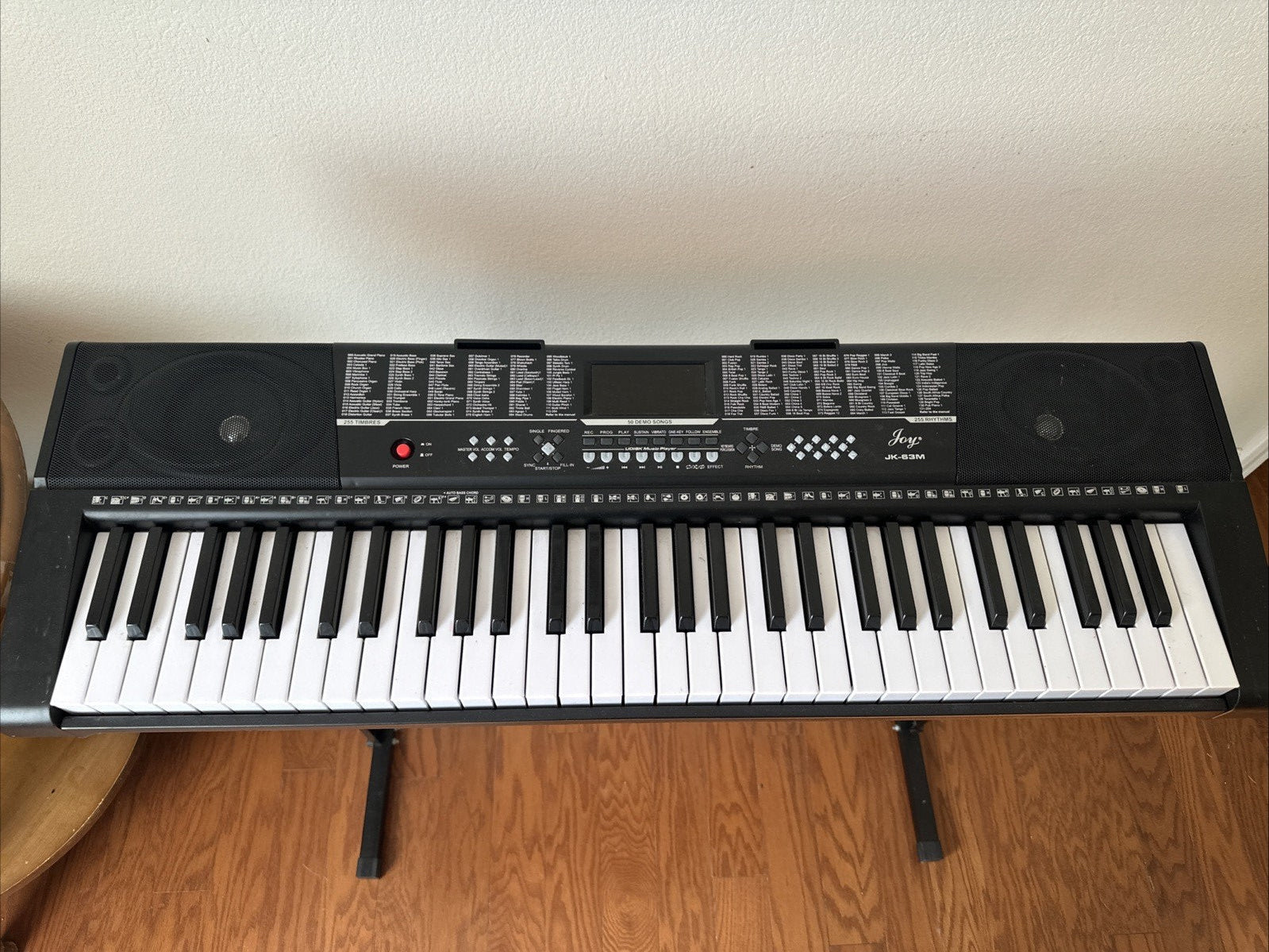 Joy JK-63M 61key Standard Keys Keyboard with stand.