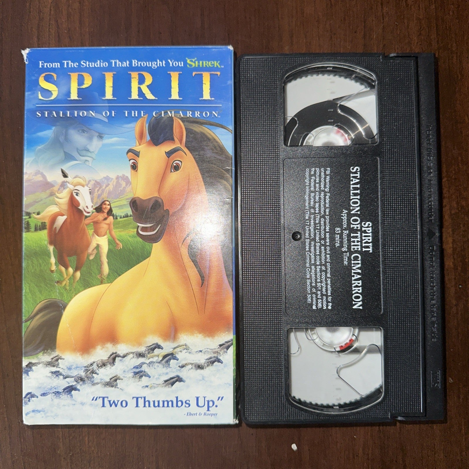 Spirit: Stallion of the Cimarron VHS 2002 Clamshell