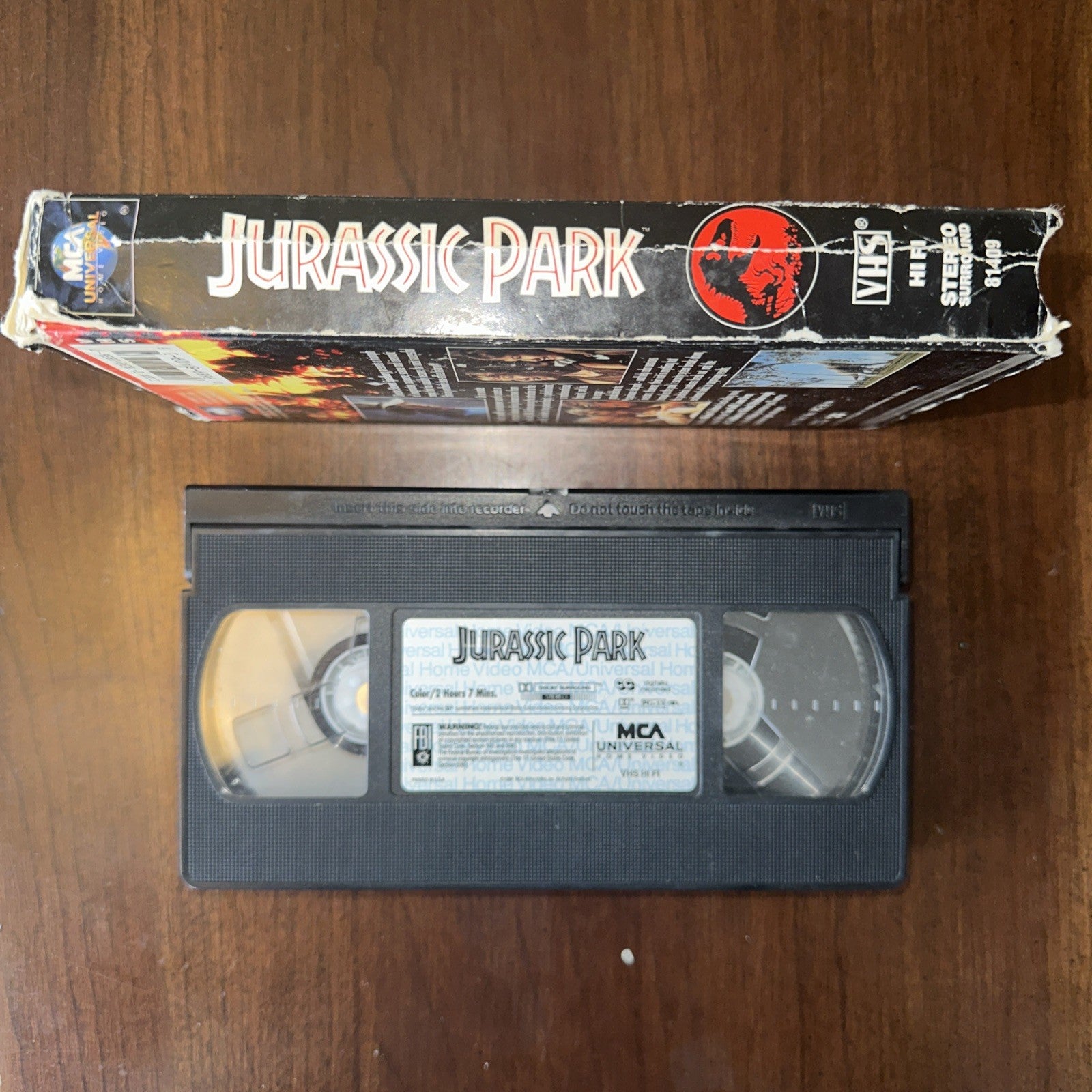 Jurassic Park by Steven Spielberg VHS 1993 Original Cast Of Actors. Adventure
