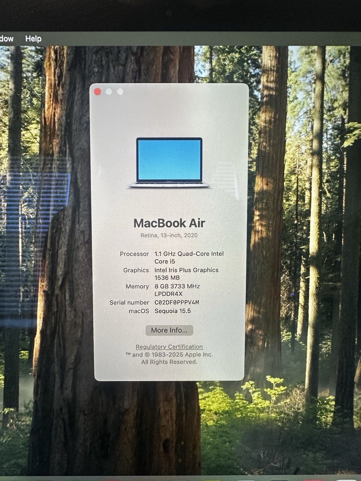 2020 Apple MacBook Air – 13.3″ Retina – 8GB / 256 GB – Space Gray