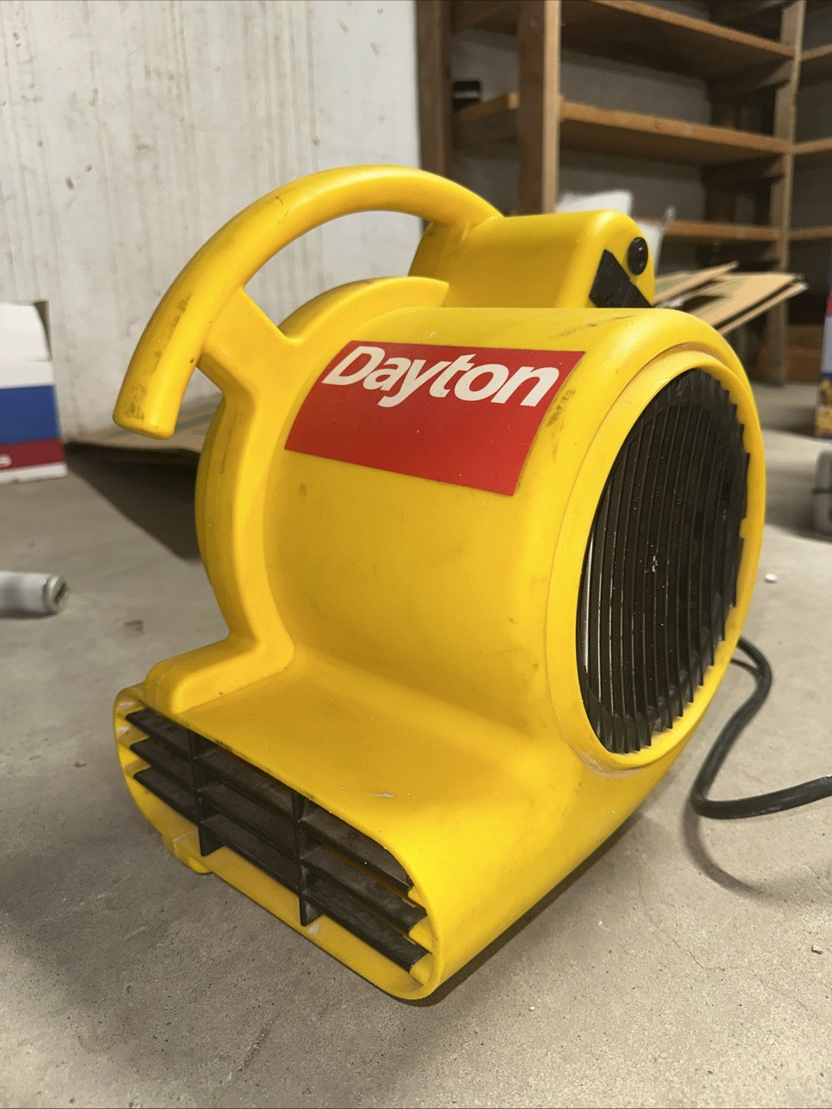 DAYTON Portable Blower/Dryer: 500 cfm, Multi-Directional, 3 Speeds, 1/4 Hp, 120V
