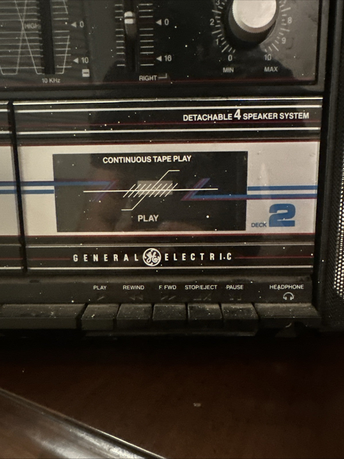 GE 2+2 dual cassette dubbing system model 3-5671A