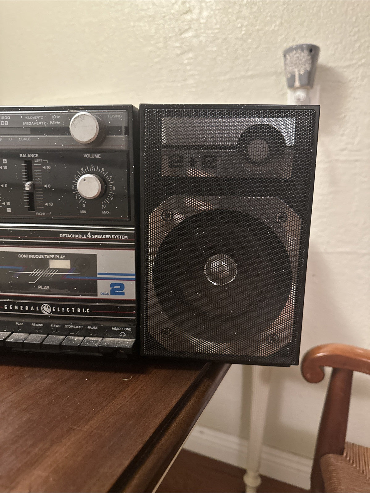GE 2+2 dual cassette dubbing system model 3-5671A